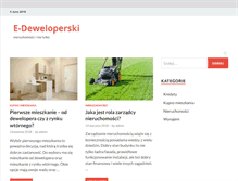 Tablet Screenshot of e-deweloperski.pl